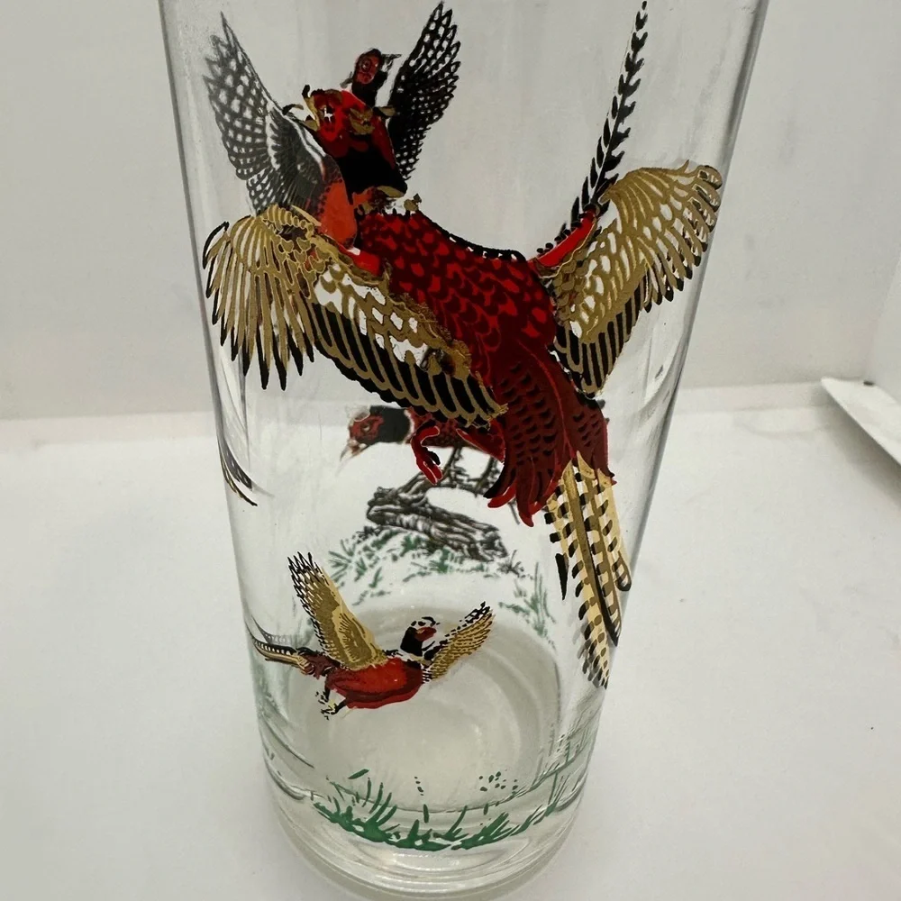 Elegant Pheasant Glass Tumbler